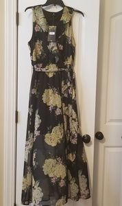 NWT Disney Princess Floral Surplice Maxi Dress